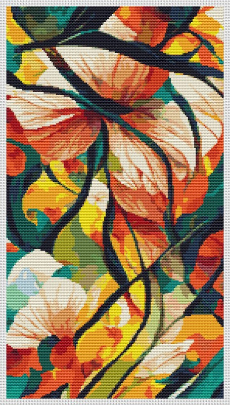 Fantasy: The Petals Counted Cross Stitch Pattern The Art of Stitch