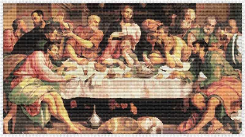 The Last Supper Counted Cross Stitch Kit Jacopo Bassano