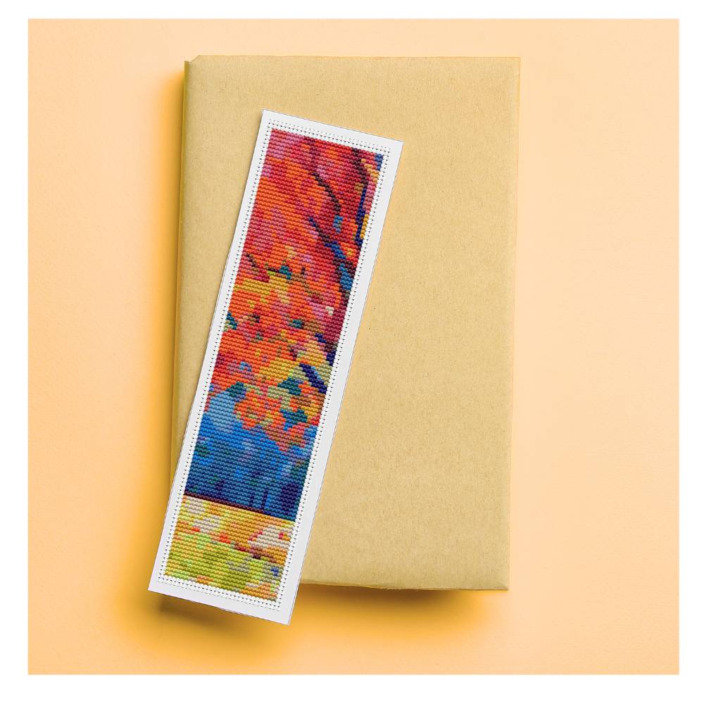 The Colors of Autumn Bookmark Counted Cross Stitch Pattern The Art of Stitch