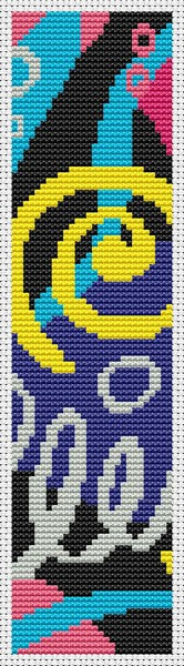 Disco Bookmark Counted Cross Stitch Pattern The Art of Stitch