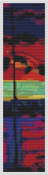 At Sunset Bookmark Counted Cross Stitch Kit Arkady Alexandrovich Rylov