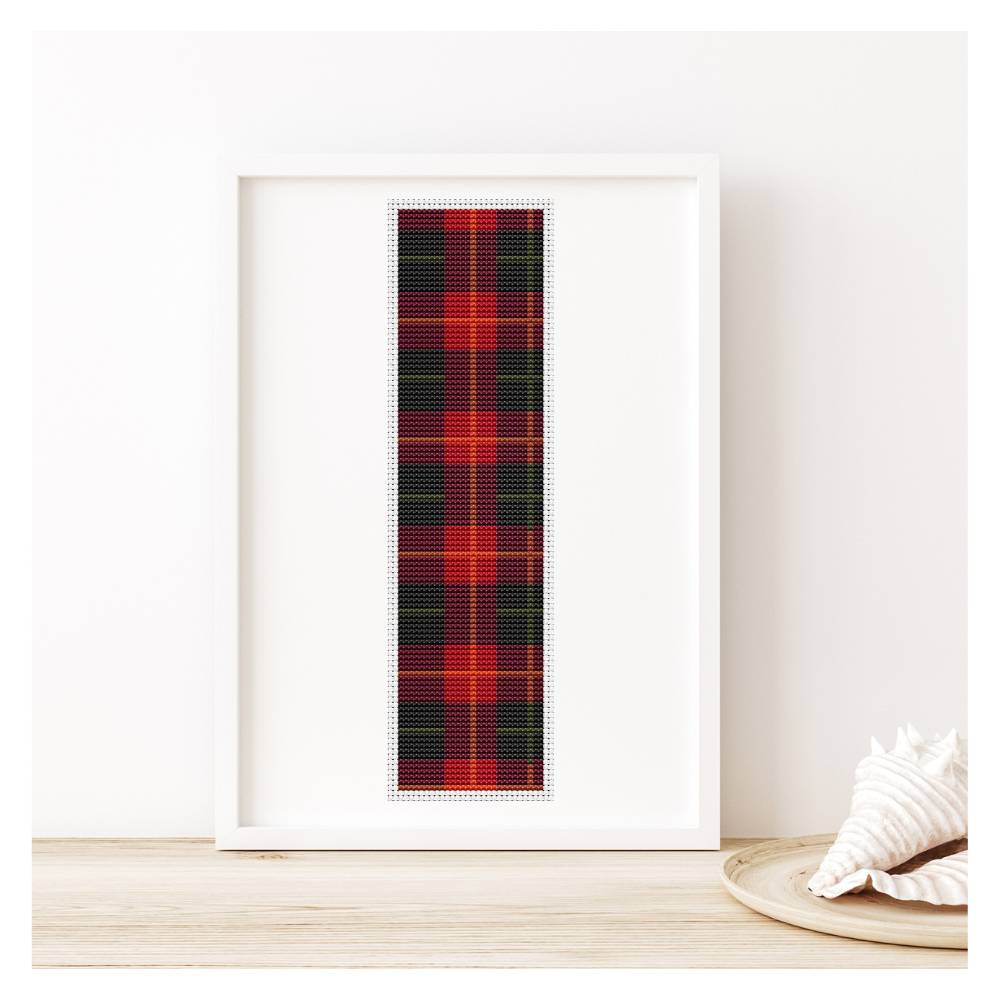 So Plaid Bookmark Counted Cross Stitch Pattern The Art of Stitch