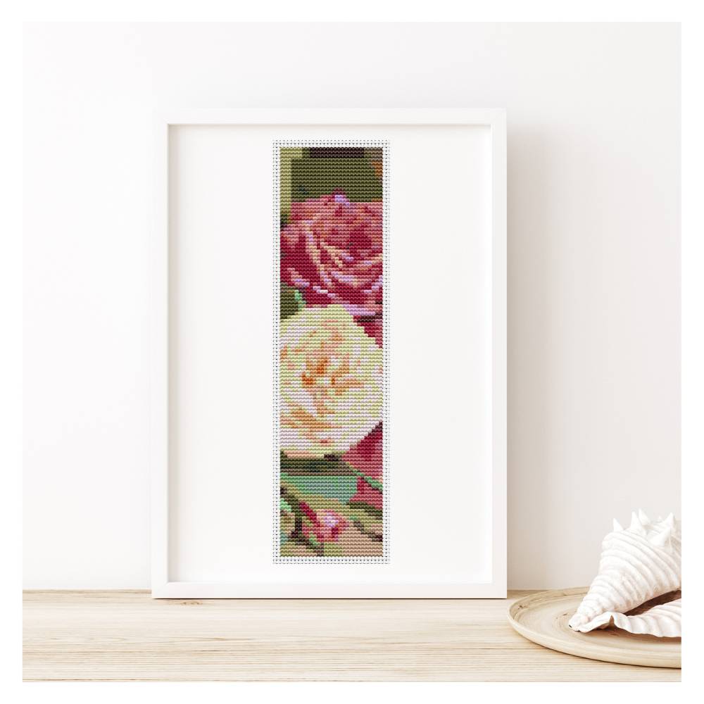 Roses Bookmark Counted Cross Stitch Kit The Art of Stitch