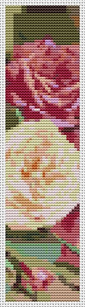 Roses Bookmark Counted Cross Stitch Kit The Art of Stitch