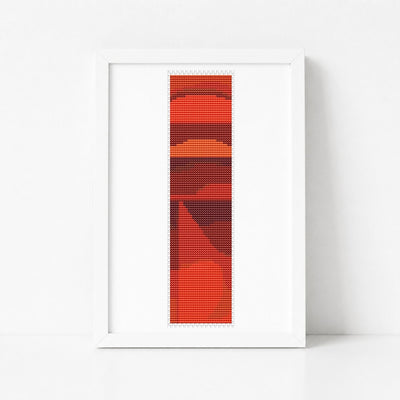 Quiet Burning Bookmark Cross Stitch Pattern