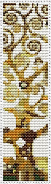 Tree of Life Bookmark Counted Cross Stitch Kit Gustav Klimt