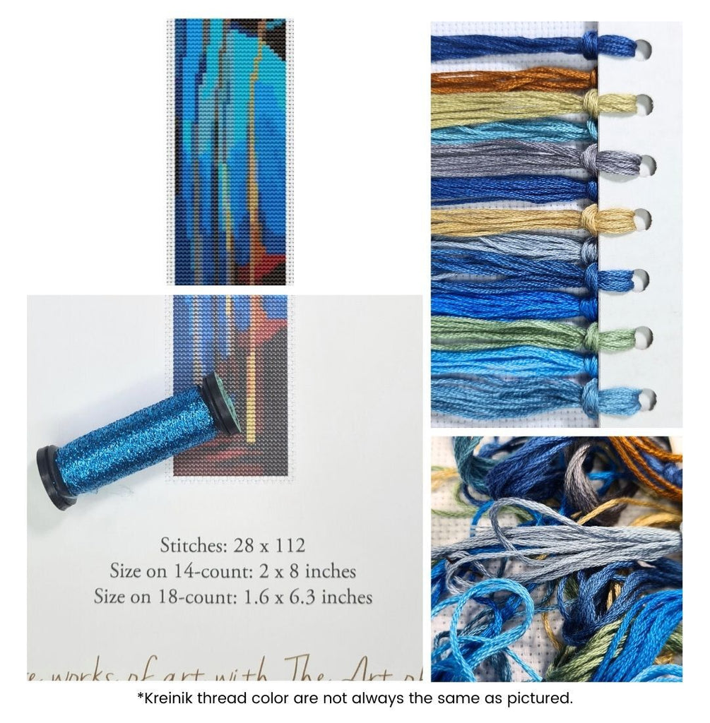 Blue Sky Bookmark Counted Cross Stitch Kit Emily Carr