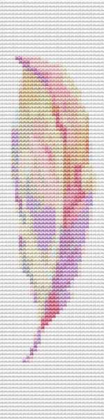 Pastel Feather Bookmark Counted Cross Stitch Pattern The Art of Stitch