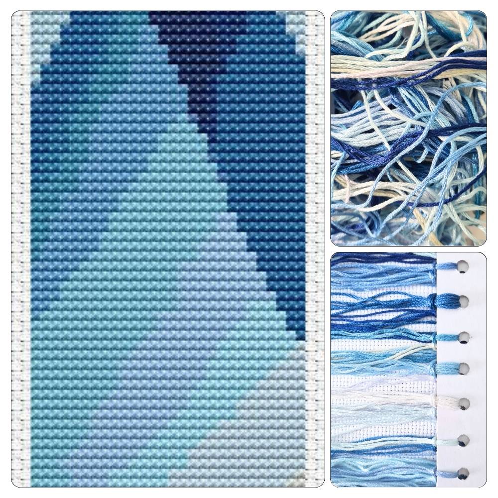 Hanover Abstract Bookmark Cross Stitch Kit - Bookmark Cross Stitch Kit - Lawren Harris