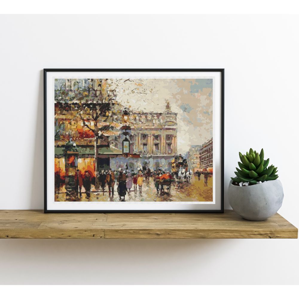 Paris Opera House Counted Cross Stitch Kit Antoine Blanchard