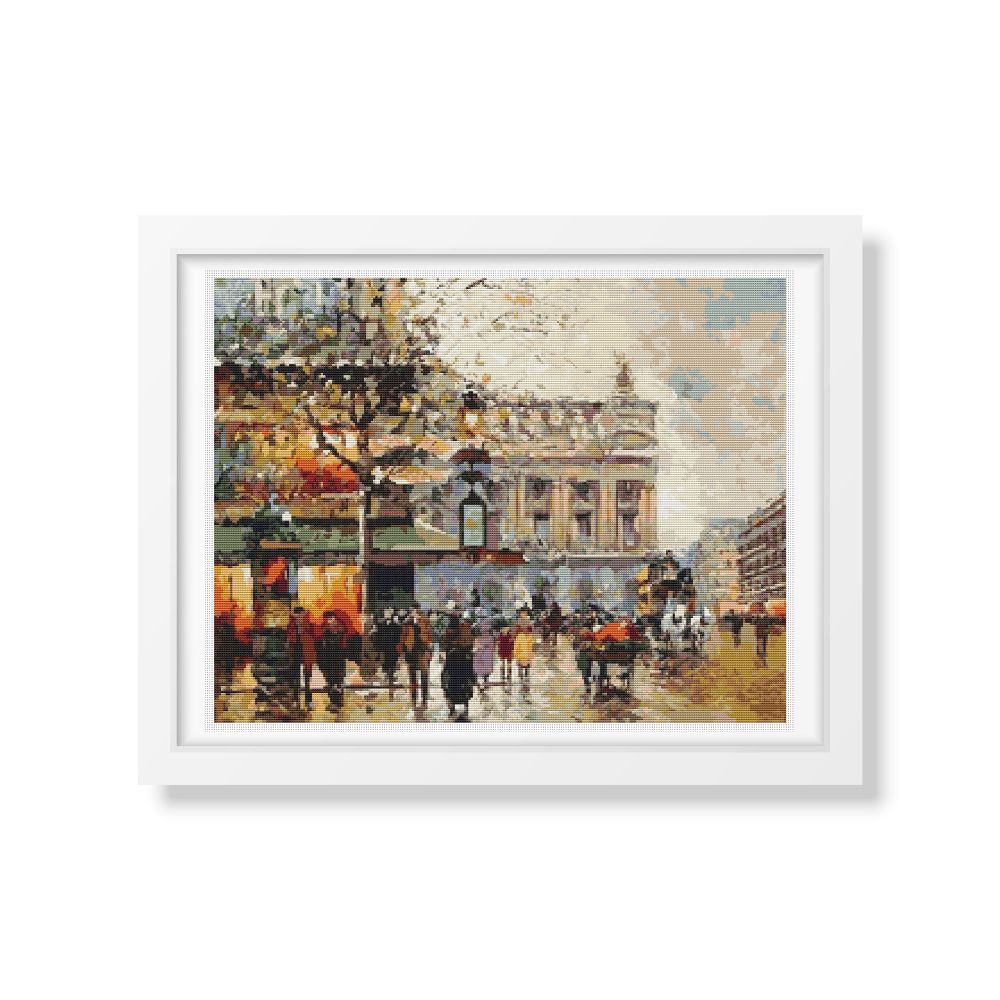 Paris Opera House Counted Cross Stitch Kit Antoine Blanchard