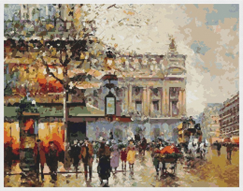 Paris Opera House Counted Cross Stitch Kit Antoine Blanchard