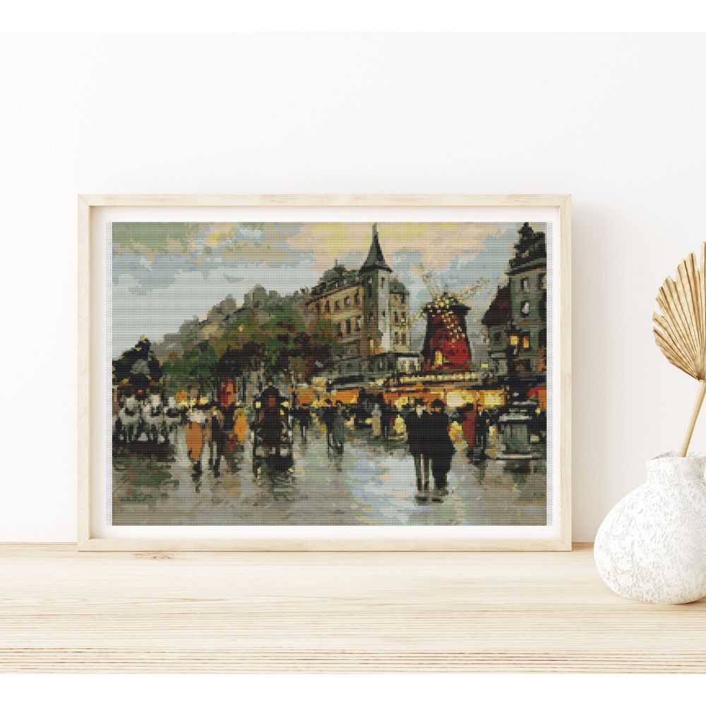 Landmark in Paris Counted Cross Stitch Kit Antoine Blanchard