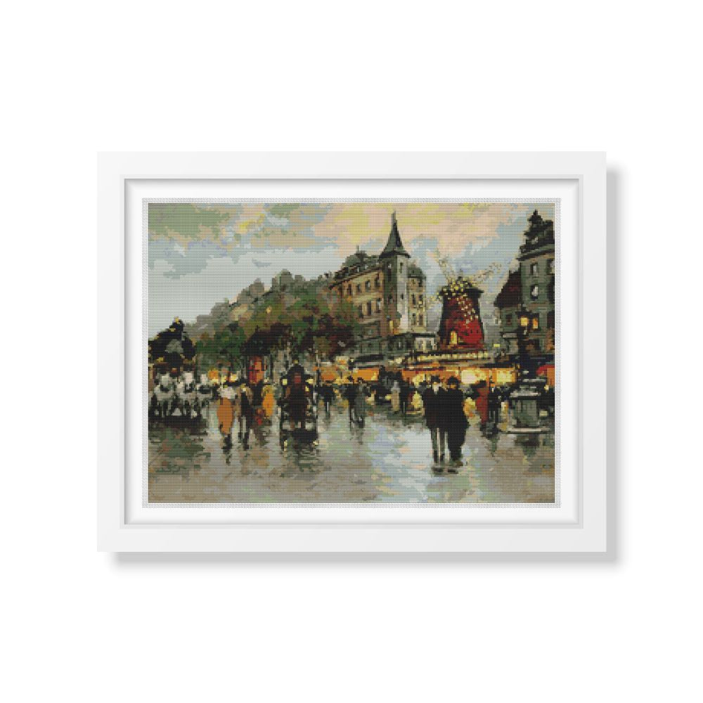 Landmark in Paris Counted Cross Stitch Kit Antoine Blanchard