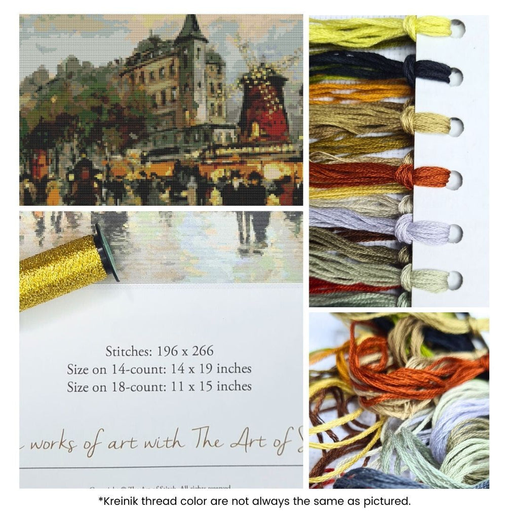 Landmark in Paris Counted Cross Stitch Kit Antoine Blanchard