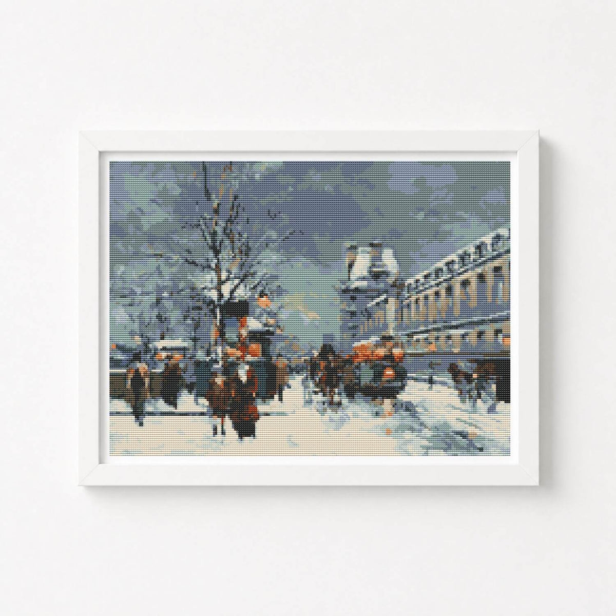 Port St Denis Cross Stitch Kit - Premium Cross Stitch Kit - Antoine Blanchard