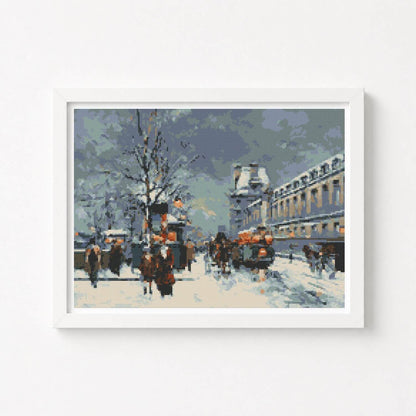 Port St Denis Cross Stitch Kit - Premium Cross Stitch Kit - Antoine Blanchard