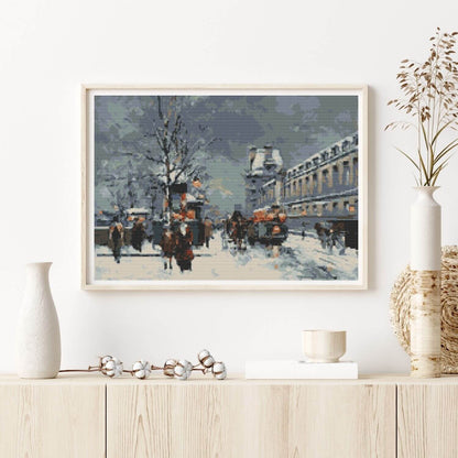 Port St Denis Cross Stitch Kit - Premium Cross Stitch Kit - Antoine Blanchard