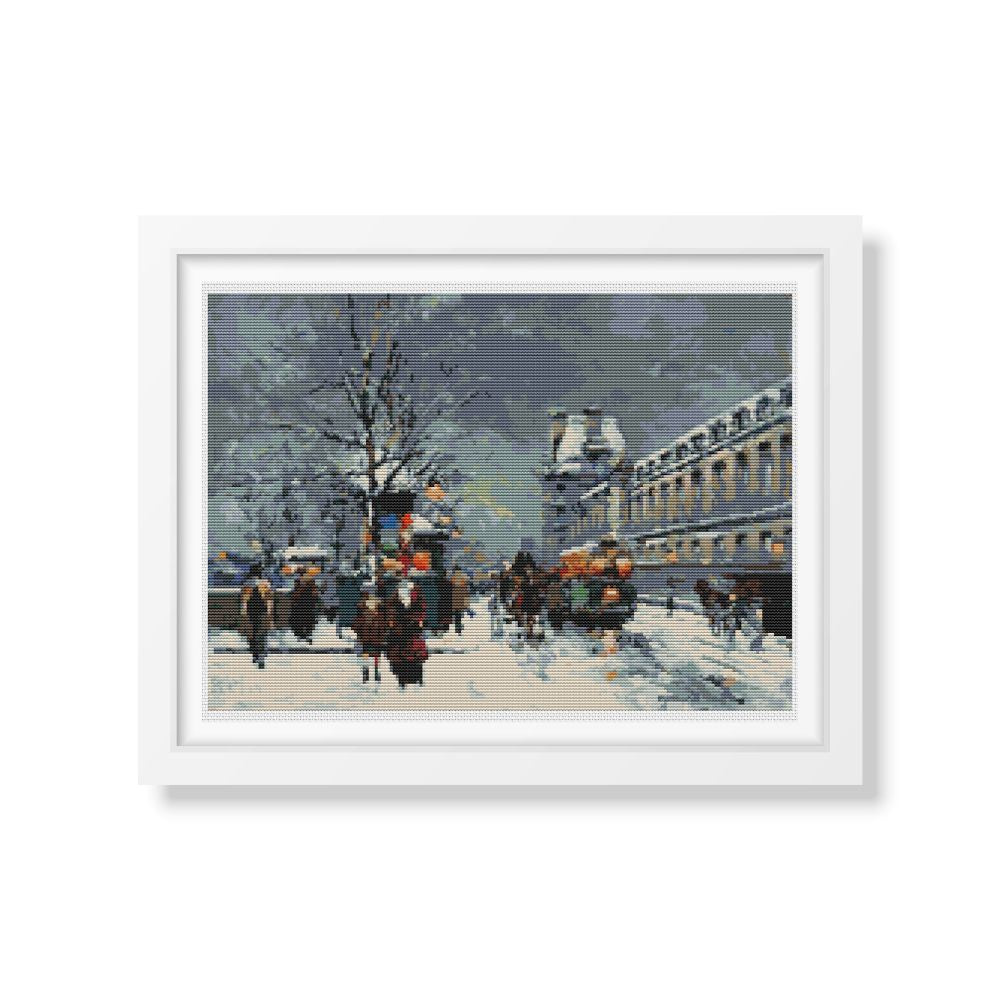 Port St Denis Counted Cross Stitch Pattern Antoine Blanchard