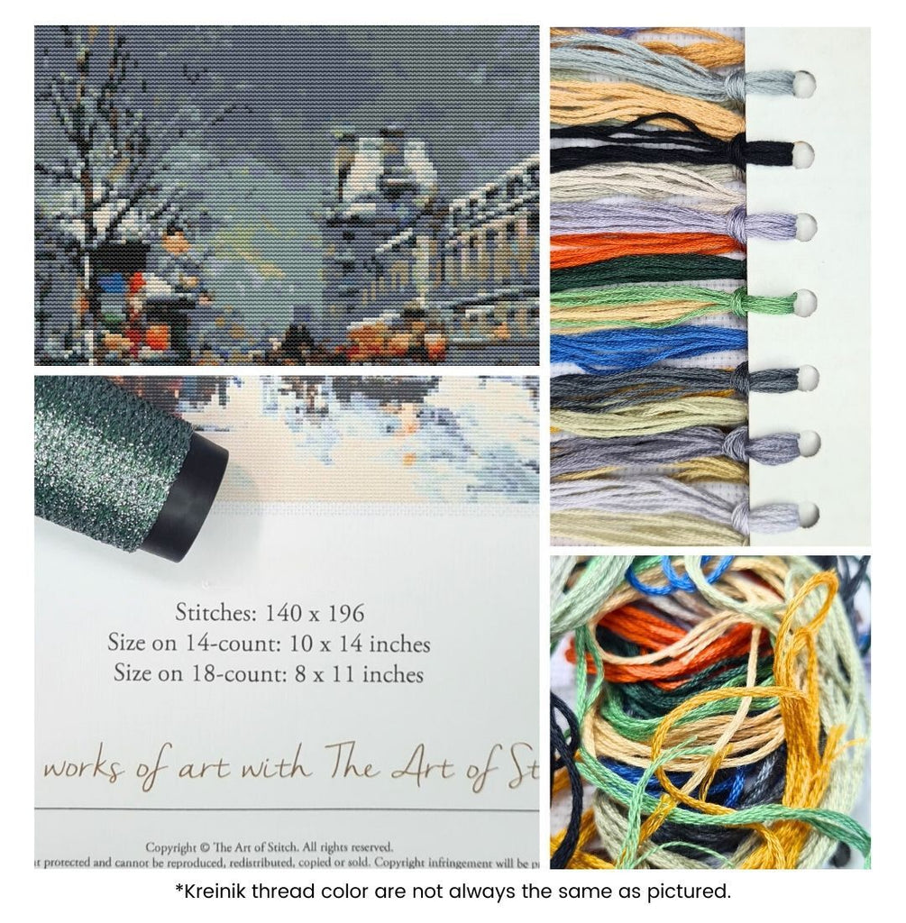 Port St Denis Counted Cross Stitch Kit Antoine Blanchard