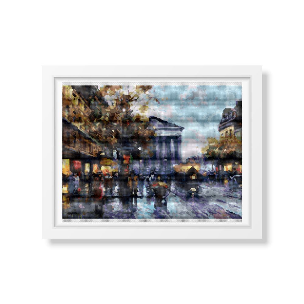 Rue Royal Madeleine Counted Cross Stitch Kit Antoine Blanchard