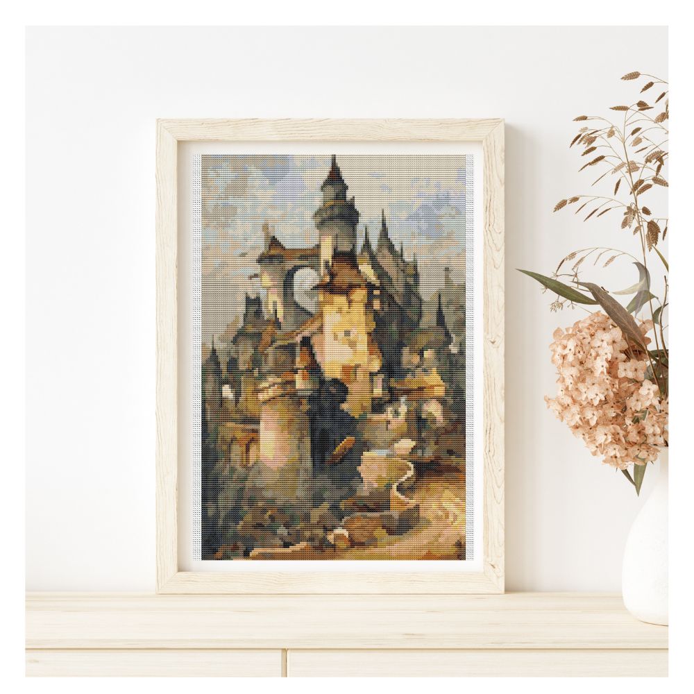 Romantic Castle Counted Cross Stitch Kit Hanns Bolz