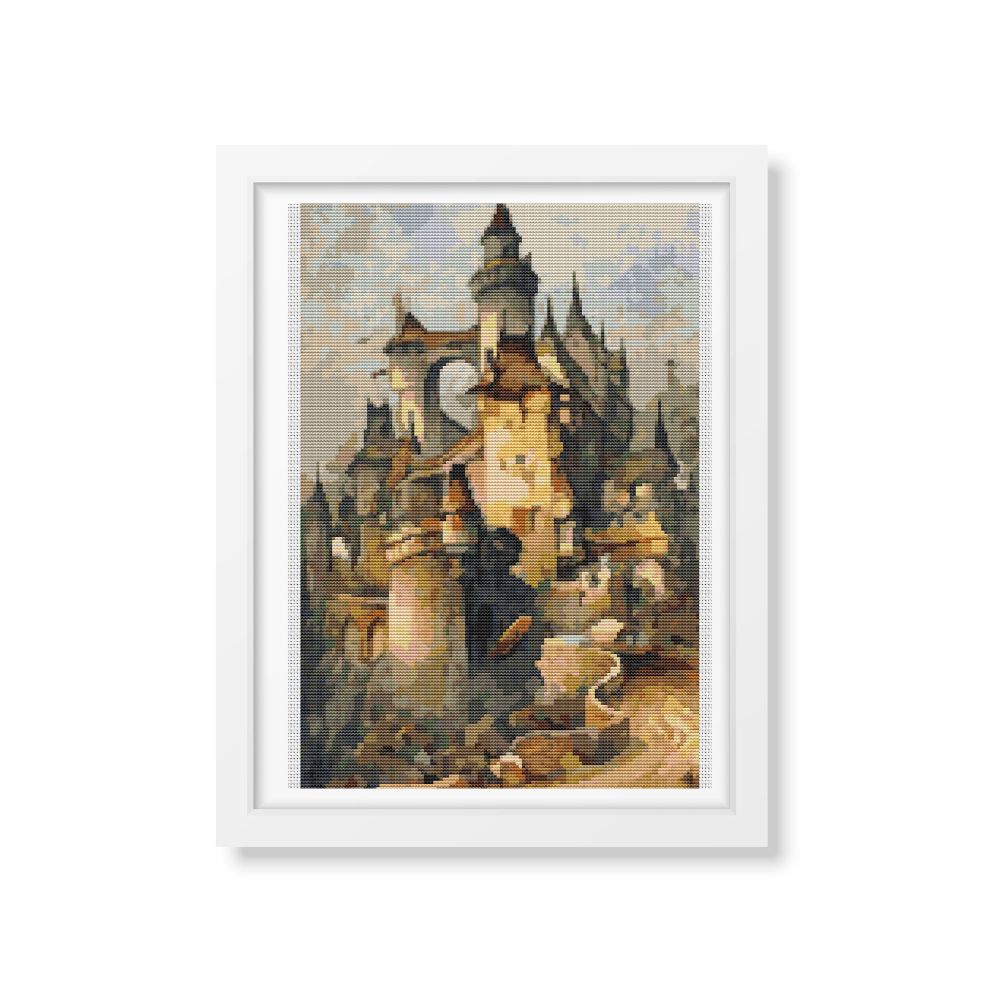 Romantic Castle Counted Cross Stitch Kit Hanns Bolz