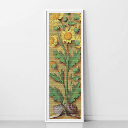 Yellow Flowers Cross Stitch Pattern - Premium Cross Stitch Pattern - Jean Bourdichon