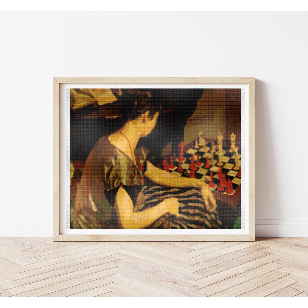 The Chess Board Counted Cross Stitch Pattern Herbert Ashwin Budd