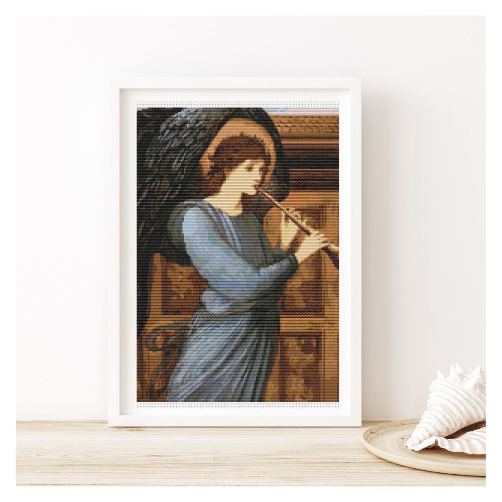 The Angel Counted Cross Stitch Pattern Sir Edward Burne-Jones
