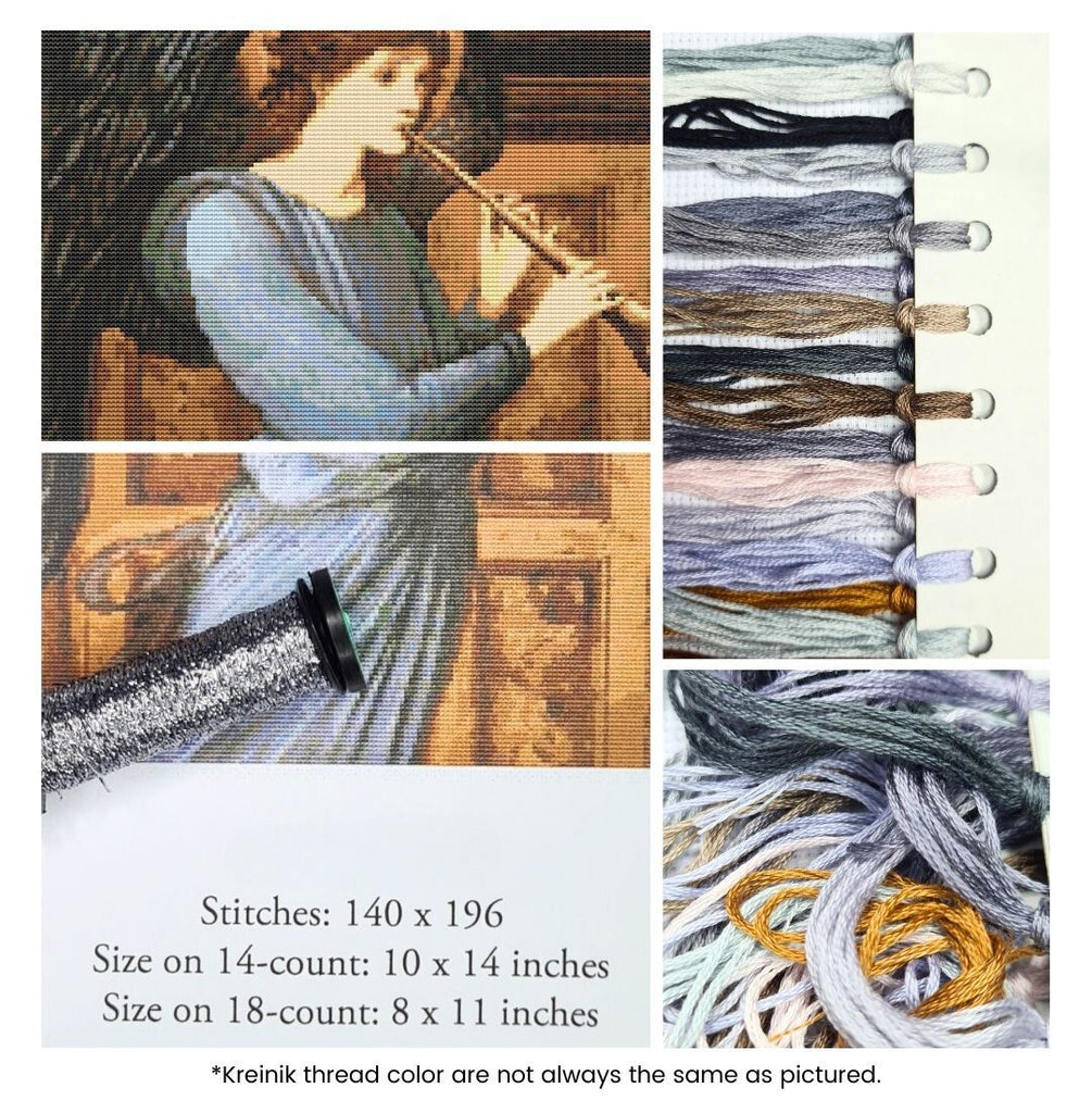 The Angel Counted Cross Stitch Kit Sir Edward Burne-Jones