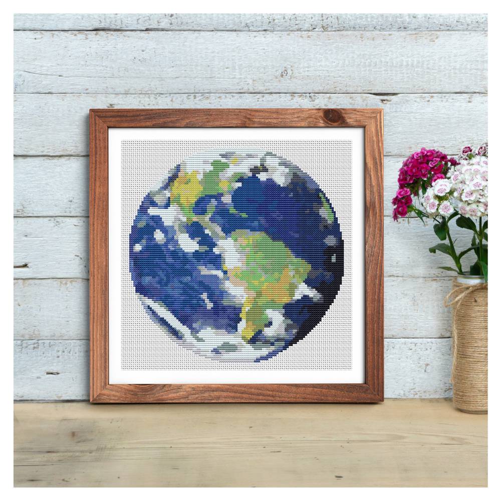 Earth Circle Counted Cross Stitch Pattern The Art of Stitch