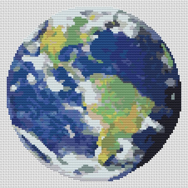 Earth Circle Counted Cross Stitch Pattern The Art of Stitch