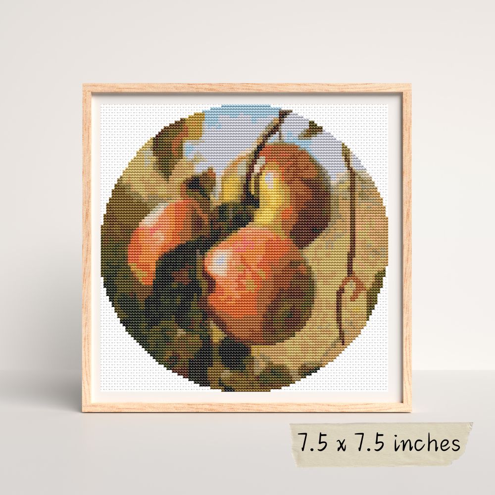 Apples Circle Counted Cross Stitch Pattern Thomas Worthington Wittredge