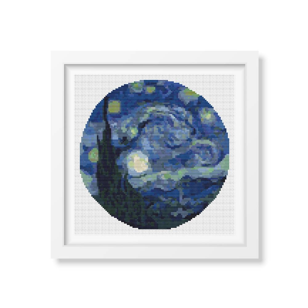 The Starry Night Counted Cross Stitch Kit Vincent Van Gogh