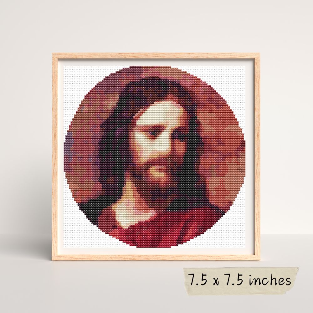 Christ at 33 Circle Counted Cross Stitch Pattern Heinrich Hofmann