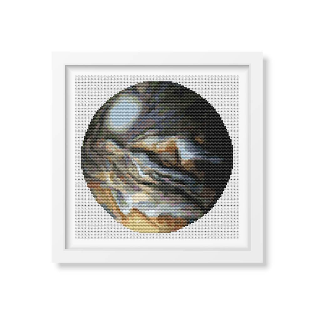 Magic on Jupiter Circle Counted Cross Stitch Pattern The Art of Stitch
