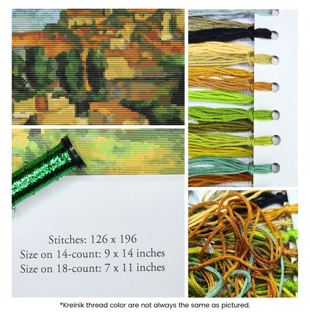 Garden Counted Cross Stitch Kit Paul Cezanne