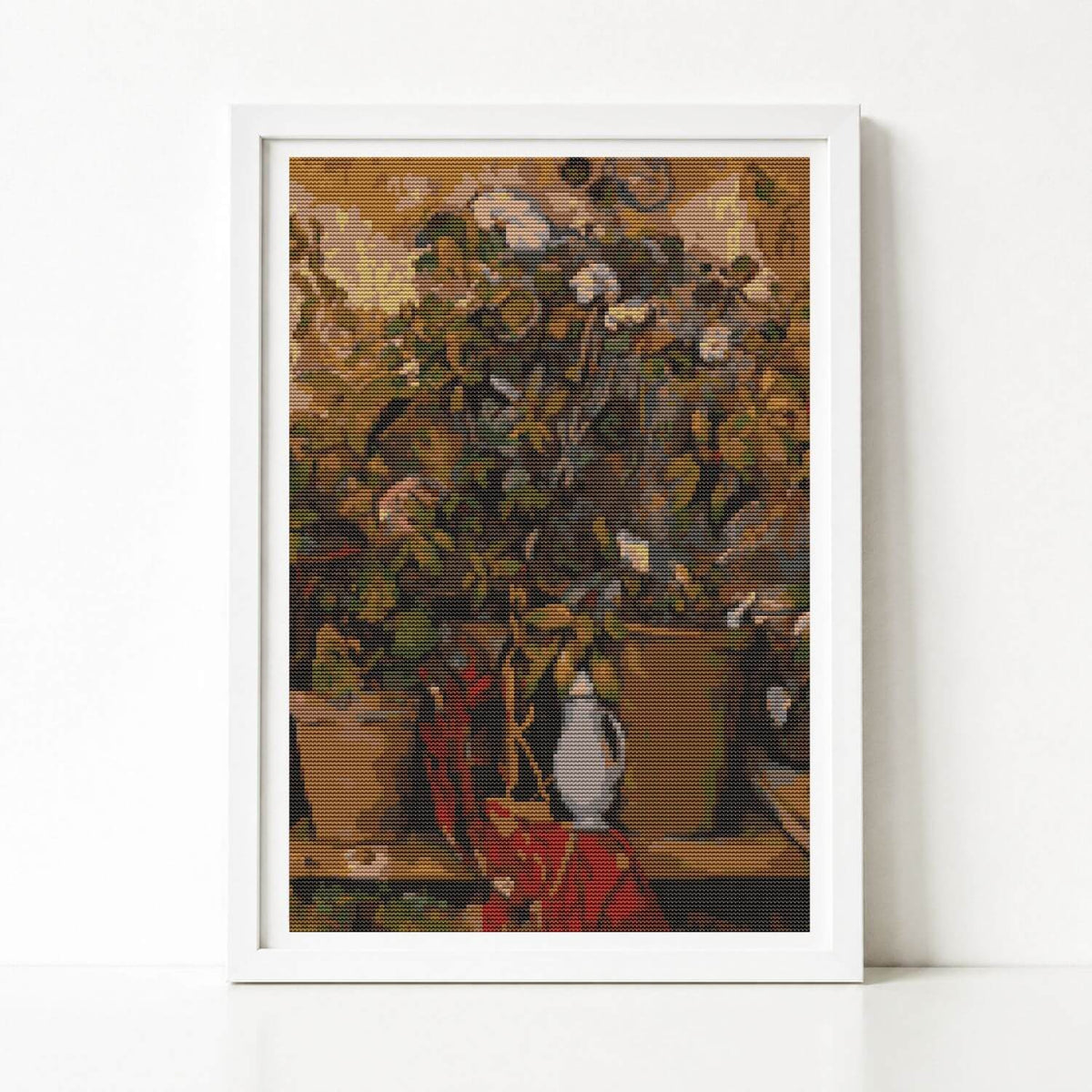Potted Plants Cross Stitch Pattern - Premium Cross Stitch Pattern - Paul Cezanne