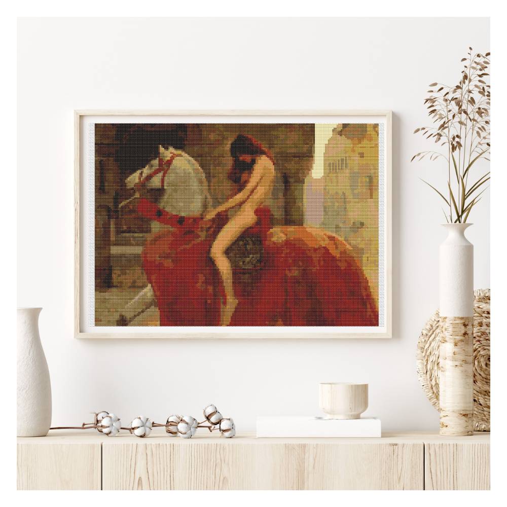 Lady Godiva Counted Cross Stitch Pattern John Collier