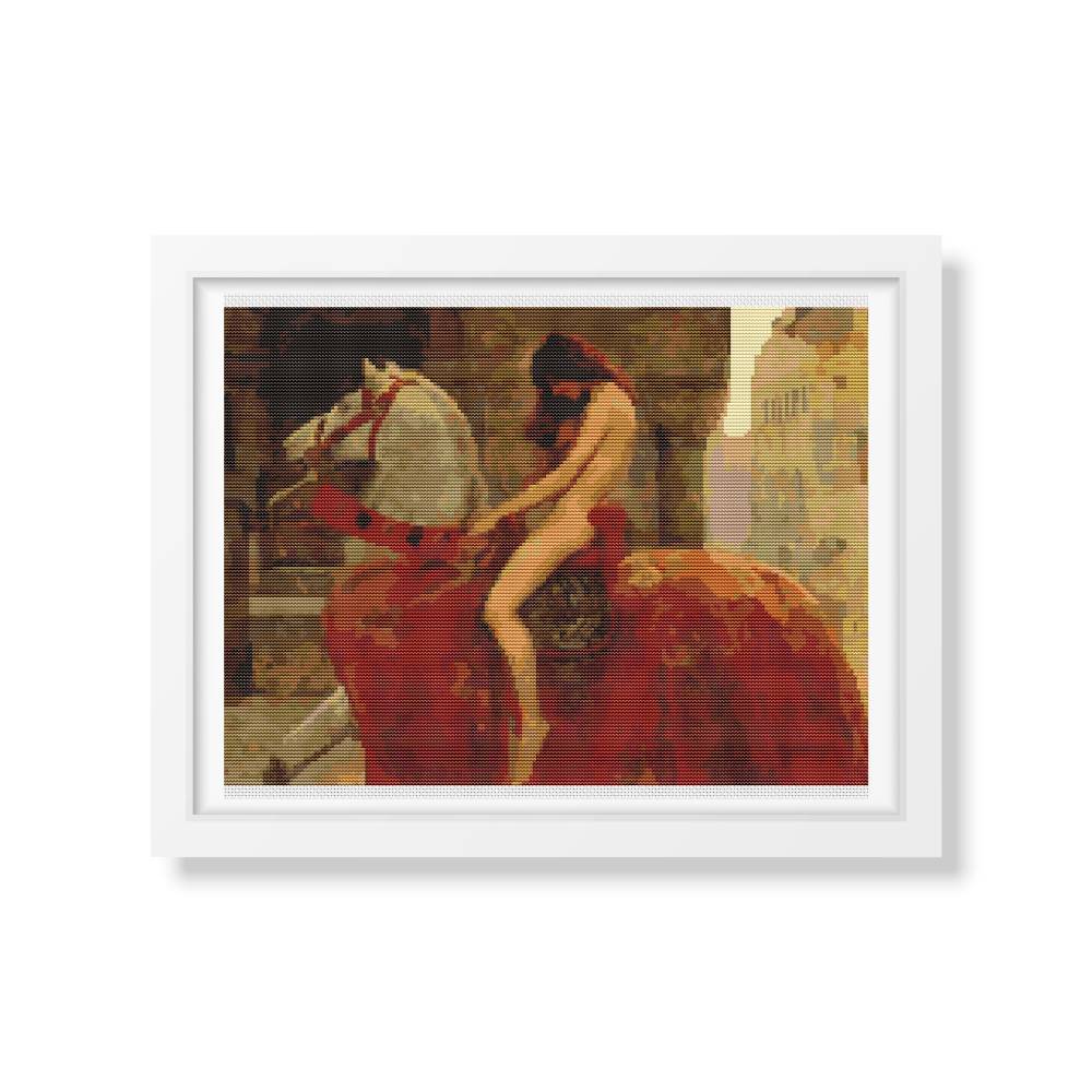 Lady Godiva Counted Cross Stitch Kit John Collier