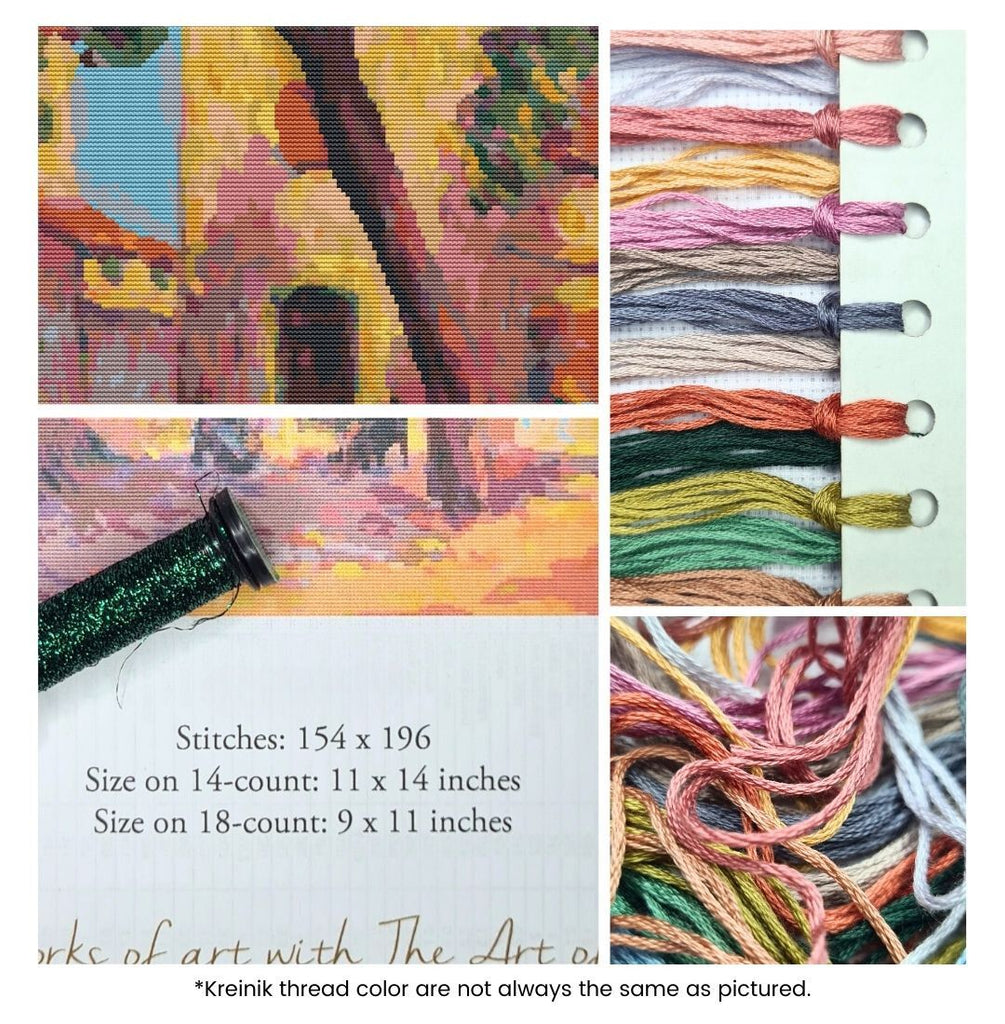 Landscape from Saint Tropez Counted Cross Stitch Kit Nicolae Darascu