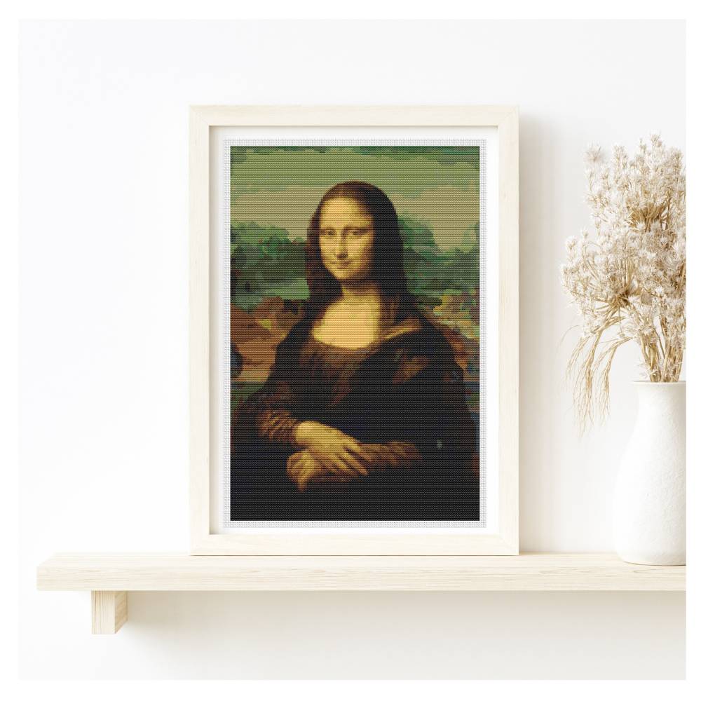 Mona Lisa Counted Cross Stitch Pattern Leonardo da Vinci