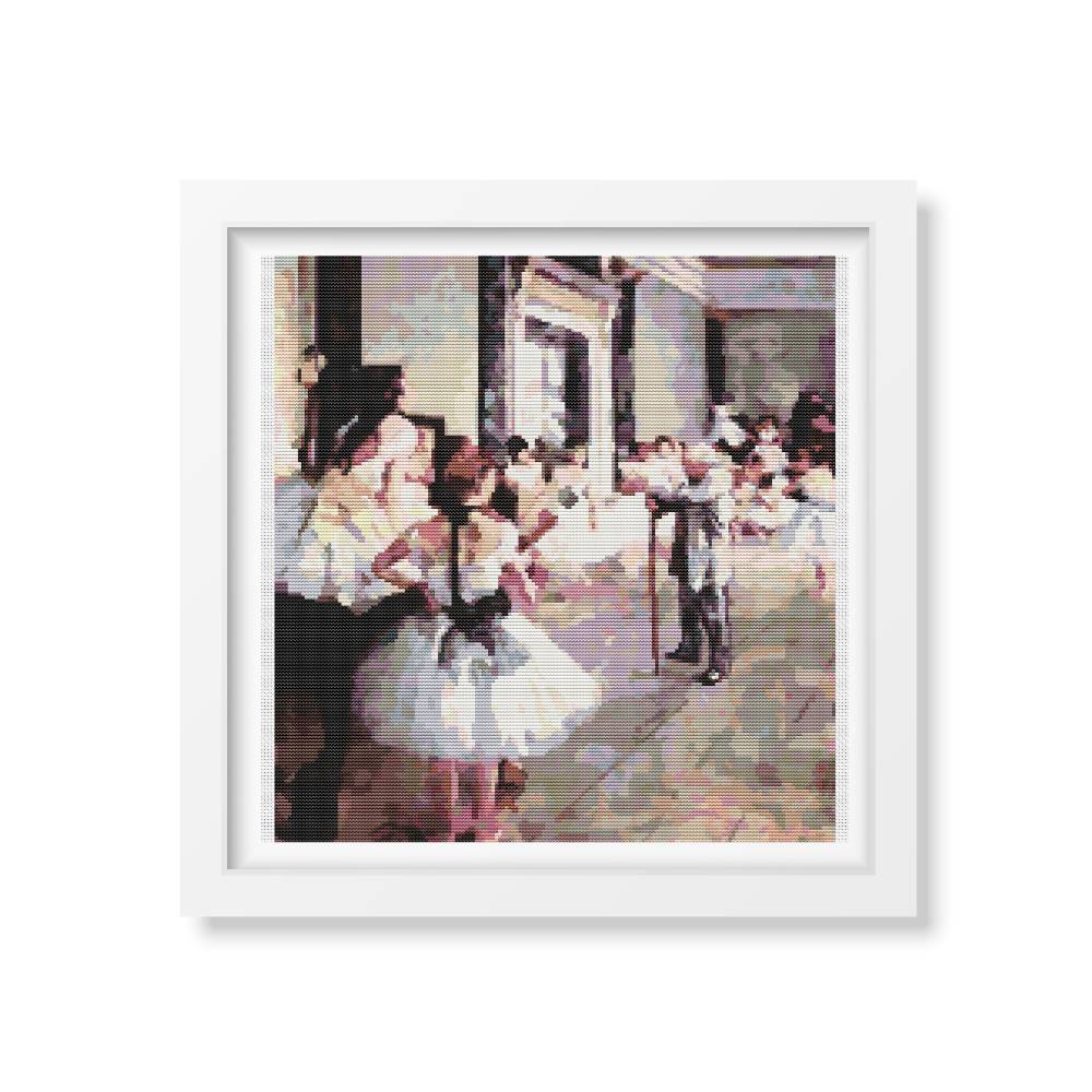 The Dance Class Counted Cross Stitch Pattern Edgar Degas