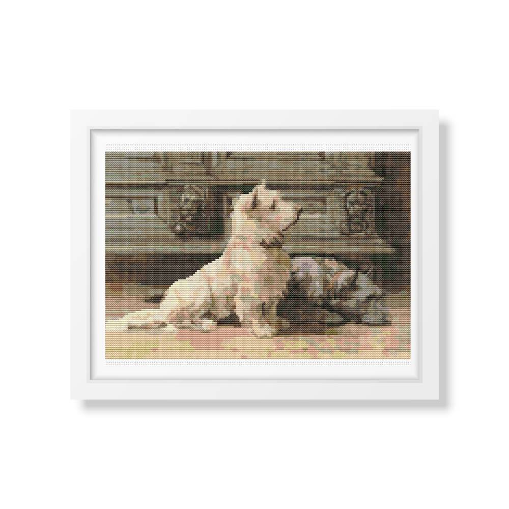West Highland Terrier Counted Cross Stitch Kit Herbert Dicksee