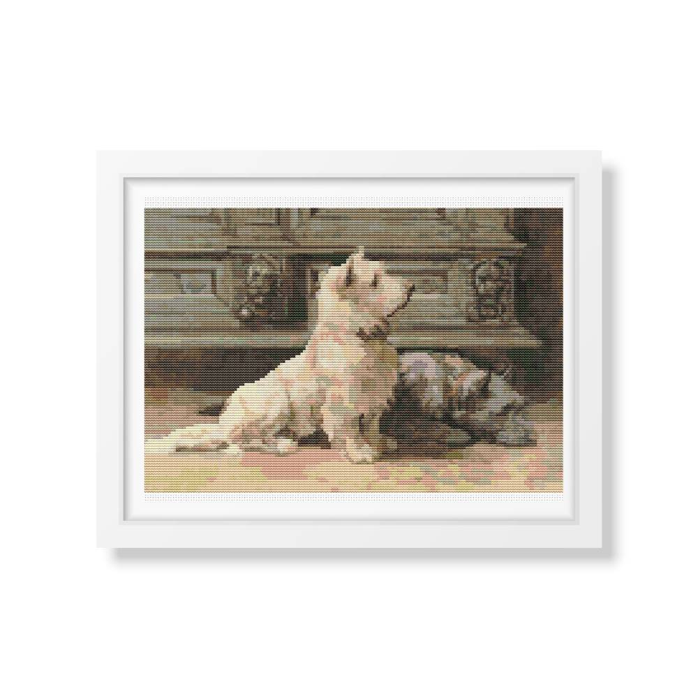 West Highland Terrier Counted Cross Stitch Pattern Herbert Dicksee