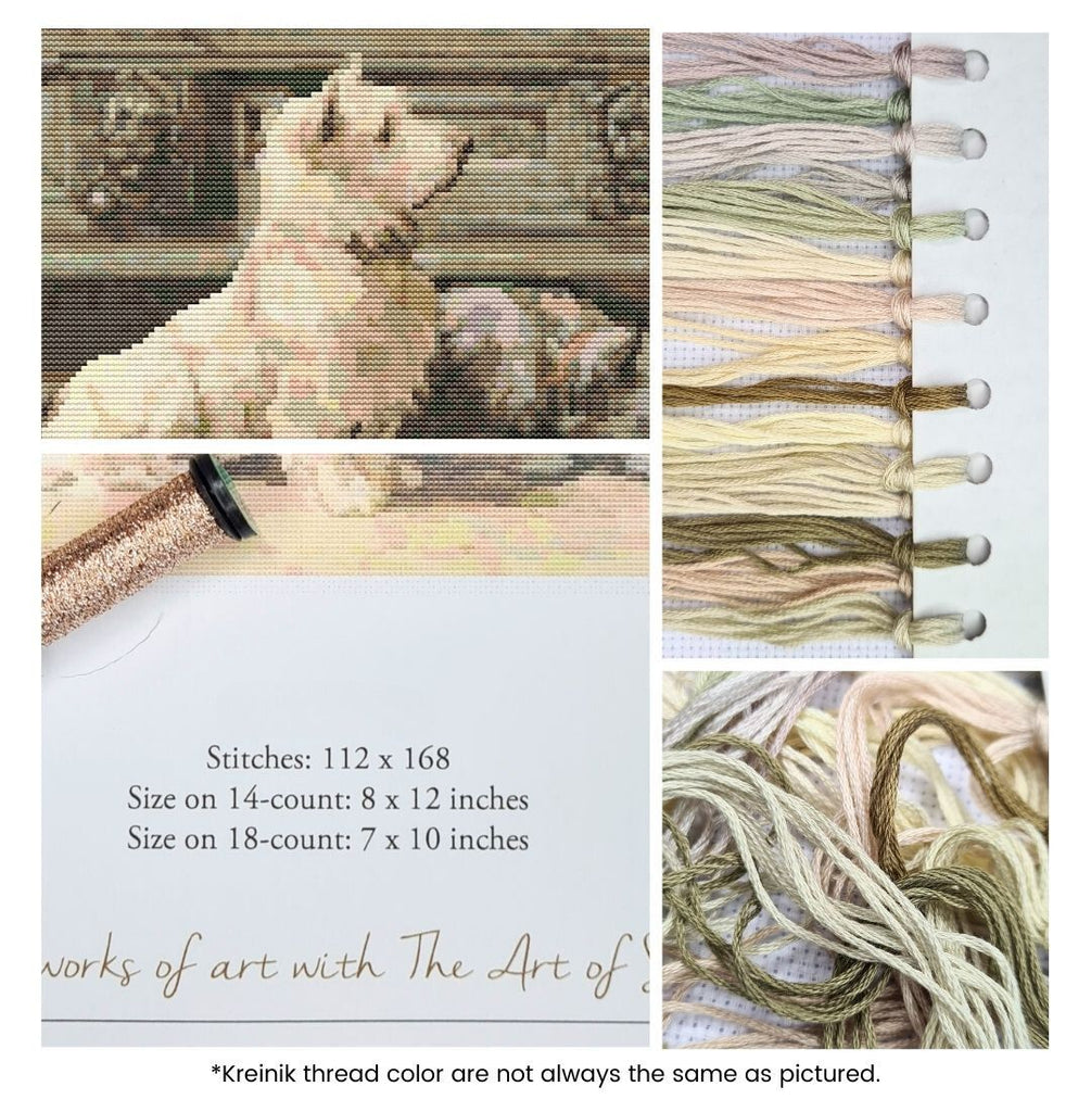 West Highland Terrier Counted Cross Stitch Kit Herbert Dicksee