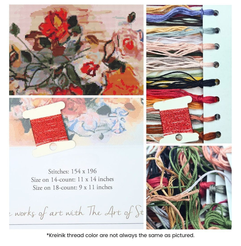 Pink Bunch Counted Cross Stitch Kit Raoul Dufy