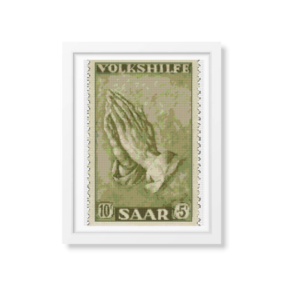 Praying Hands First Issue Stamp Counted Cross Stitch Pattern Albrecht Durer
