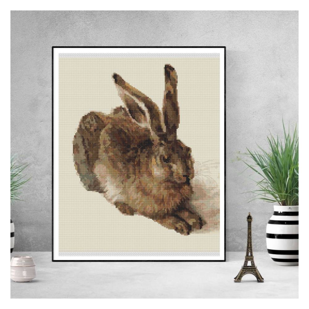 The Young Hare Counted Cross Stitch Pattern Albrecht Durer